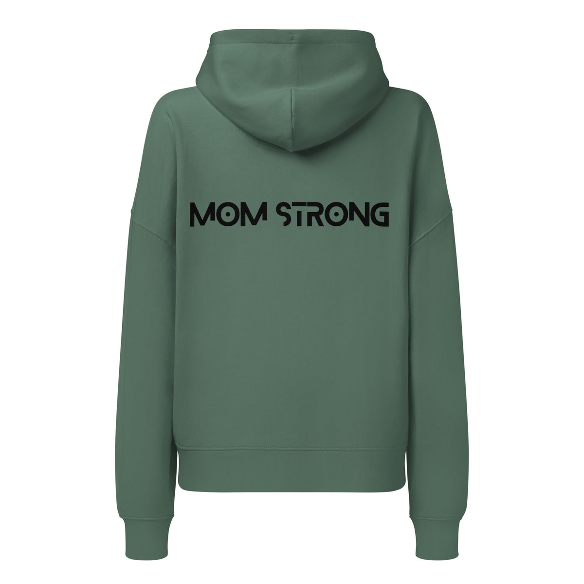 Mom Strong (Black) Women’s Organic Hoodie