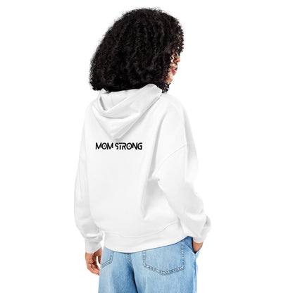 Mom Strong (Black) Women’s Organic Hoodie
