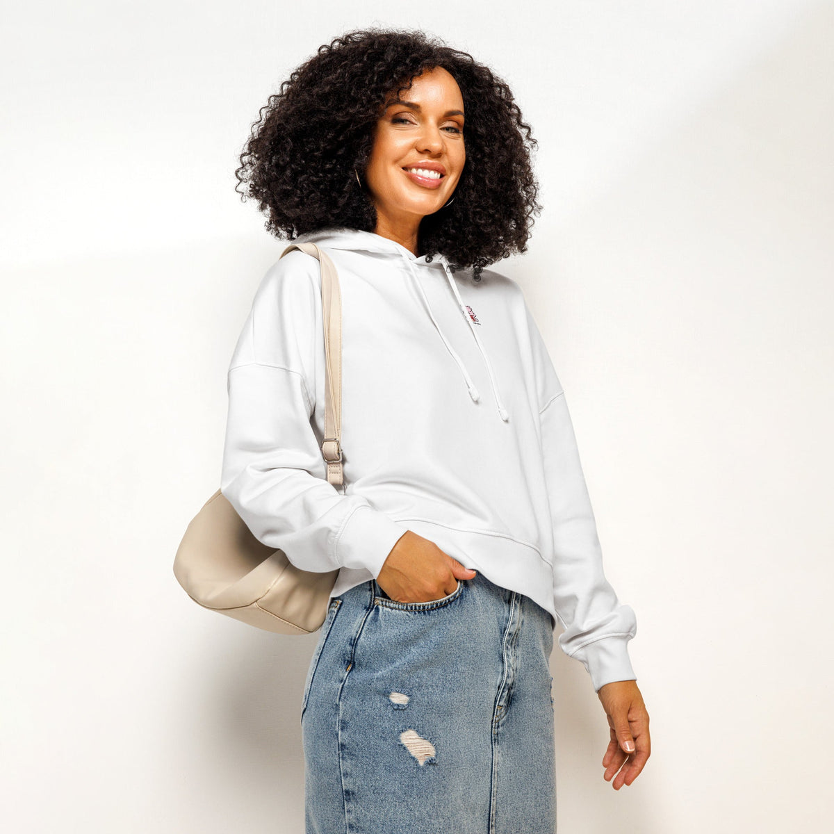 Mom Strong (Black) Women’s Organic Hoodie