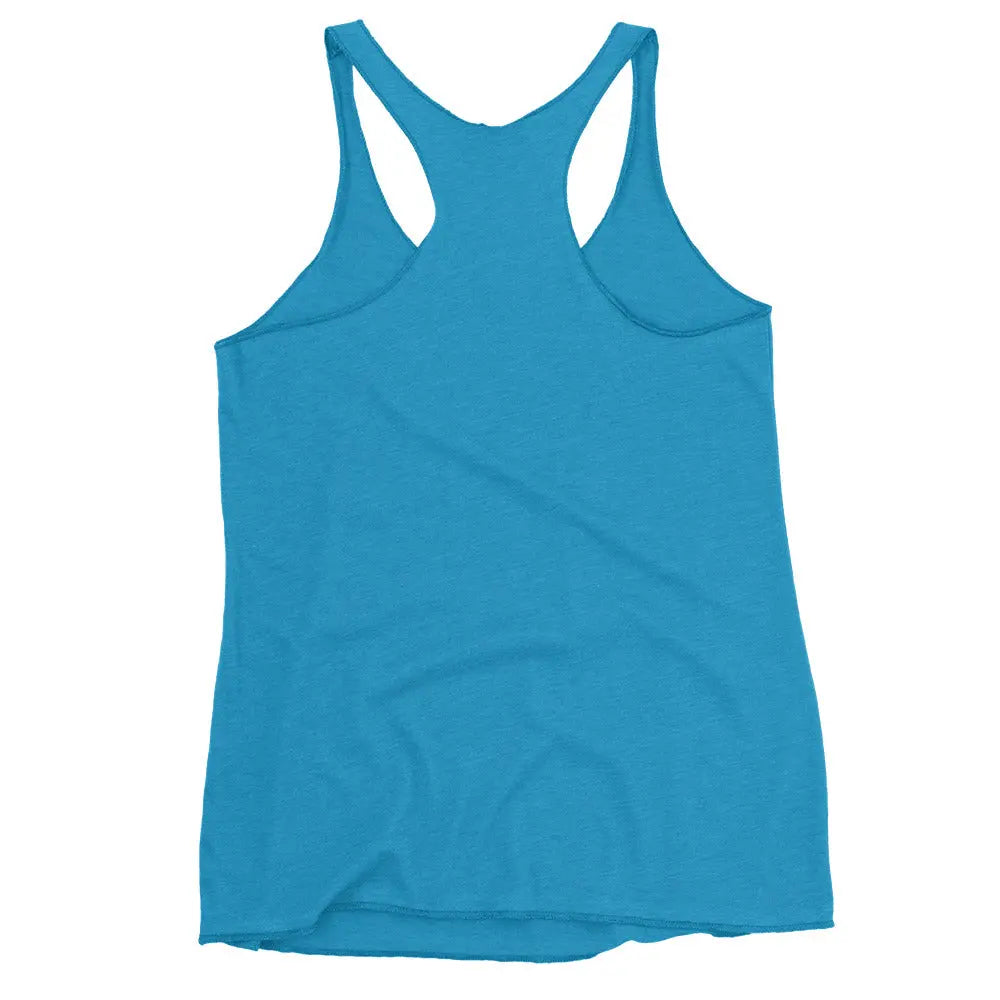 Women's Tri-Blend Racerback Tank Top – Lightweight Raw Edge Design