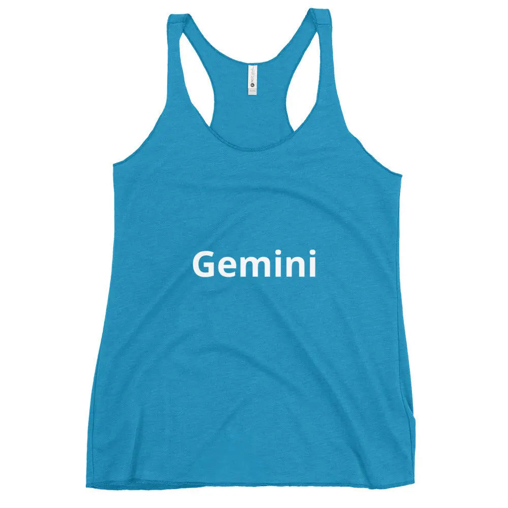 Women's Tri-Blend Racerback Tank Top – Lightweight Raw Edge Design