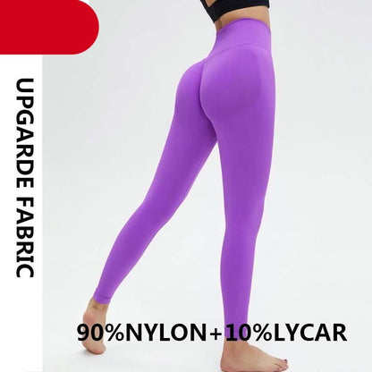 Yoga High Waist Push Up Seamless Sport Leggings Women Workout Pants Super Stretchy Gym Workout Tight Sport Leggings Lightweight Running Pants